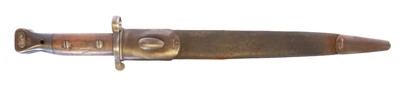 Lot 238 - 1888 pattern bayonet and scabbard, the...