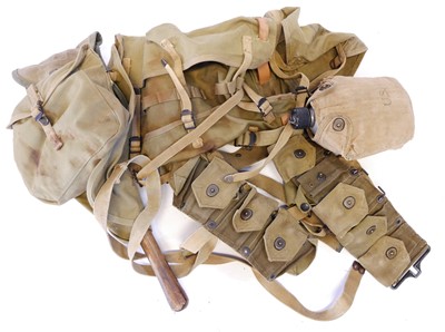 Lot 268 - US Doughboy WWII pack, to include a M1928...