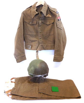 Lot 269 - WWII Signals Corps uniform for K.W. Starling...
