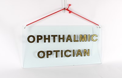 Lot 291 - An Original "Ophthalmic Optician" Advertising Sign