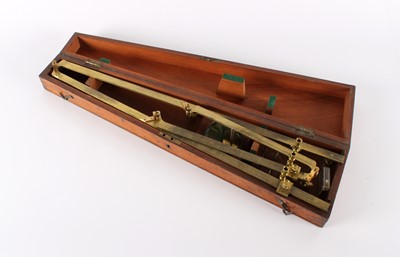 Lot 178 - A Large Late 19th/Early 20th Century Gilt Brass Surveying Tool