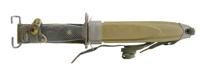 Lot 233 - US M1 carbine M8A1 bayonet in USM8A1 PWH...