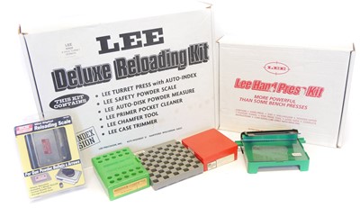 Lot 865 - Collection of Lee and RCBS reloading equipment,...