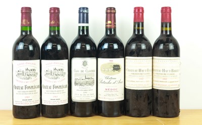 Lot 5 - 6 bottles Mixed Lot Fine, classic mature Claret from excellent vintages including 1982