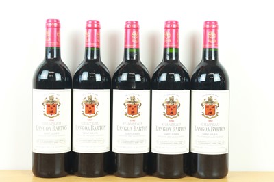 Lot 8 - 5 bottles Chateau Langoa Barton Grand Cru Classe St Julien 1990
