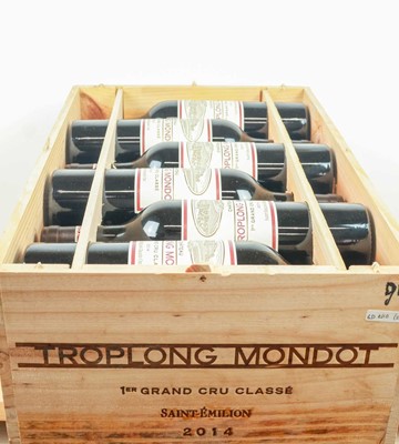 Lot 18 - 12 bottles in OWC Chateau Troplong-Mondot 1er Grand Cru Classe St Emilion 2014