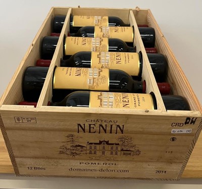 Lot 20 - 12 bottles in OWC Chateau Nenin Grand Vin de Pomerol 2014