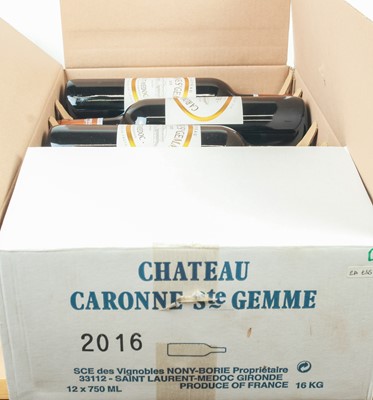 Lot 30 - 12 bottles in OC Chateau Caronne Ste Gemme Cru Bourgeois Haut-Medoc 2016