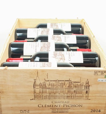 Lot 32 - 12 bottles in OWC Chateau Clemont-Pichon Cru Bourgeois Haut-Medoc 2016