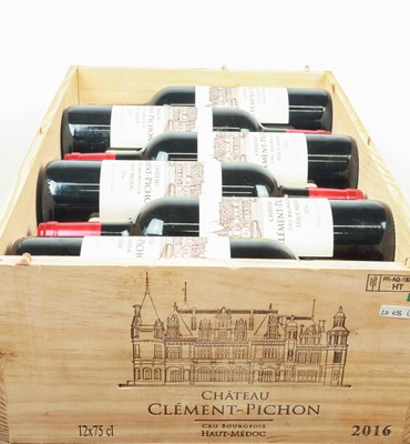 Lot 34 - 12 bottles in OWC Chateau Clemont-Pichon Cru Bourgeois Haut-Medoc 2016