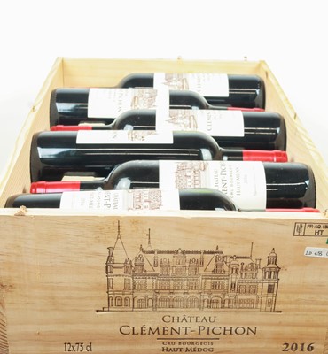 Lot 35 - 12 bottles in OWC Chateau Clemont-Pichon Cru Bourgeois Haut-Medoc 2016
