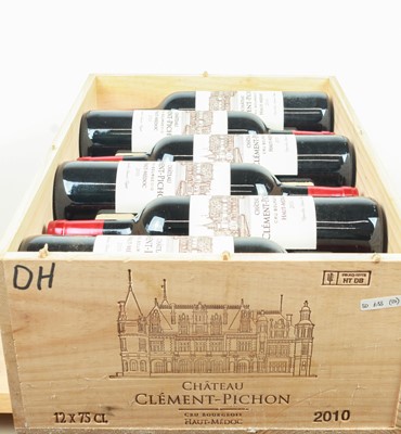 Lot 36 - 12 bottles in OWC Chateau Clemont-Pichon Cru Bourgeois Haut-Medoc 2010
