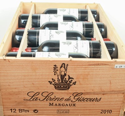 Lot 48 - 12 bottles in OWC La Sirene de Giscours Margaux 2010