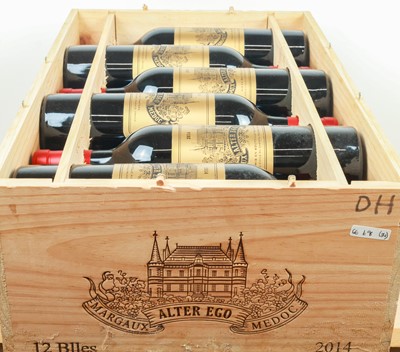 Lot 49 - 12 bottles in OWC ‘Alter Ego’ of Chateau Palmer Grand Cru Classe Margaux 2014