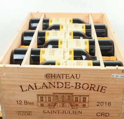 Lot 51 - 12 bottles in OWC Chateau Lalande Borie St Julien (a 2nd Wine of Chateau Ducru Beaucaillou) 2016