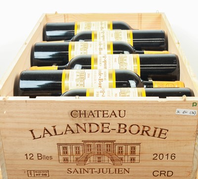Lot 52 - 12 bottles in OWC Chateau Lalande Borie St Julien (a 2nd Wine of Chateau Ducru Beaucaillou) 2016