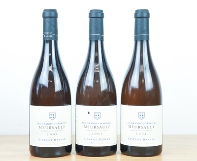Lot 91 - 3 bottles Meursault ‘Les Grands Charrons’ Domaine Vincent Dancer 2001
