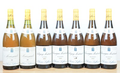 Lot 92 - 7 bottles Mixed Lot Mature White Burgundy from Domaine Olivier Leflaive