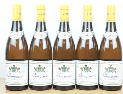 Lot 94 - 5 bottles Bourgogne Blanc Domaine Leflaive 2009