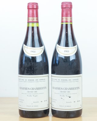 Lot 106 - 2 bottles Charmes-Chambertin Grand Cru ‘Vieille Vigne’ Domaine des Varoilles 1988
