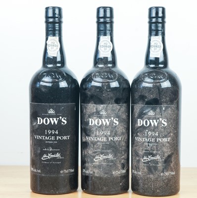 Lot 42 - 3 bottles Dow’s Vintage Port 1994