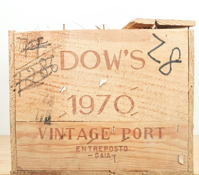 Lot 43 - 12 bottles in OWC Dow’s Vintage Port 1970