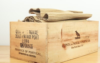 Lot 49 - 6 bottles in OWC Quinta do Noval Vintage Port 2003