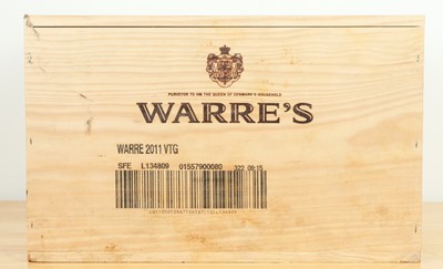 Lot 50 - 6 bottles in OWC Warre’s Vintage Port 2011