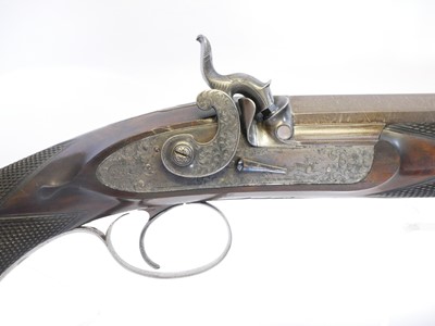 Lot 47 - Cased Alexander Henry .451 percussion target...