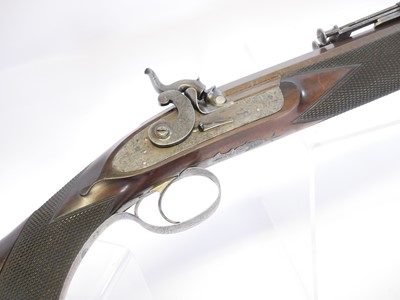 Lot 47 - Cased Alexander Henry .451 percussion target...