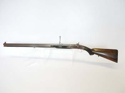 Lot 47 - Cased Alexander Henry .451 percussion target...