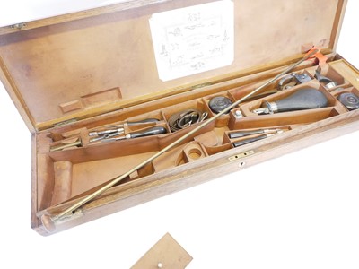 Lot 47 - Cased Alexander Henry .451 percussion target...