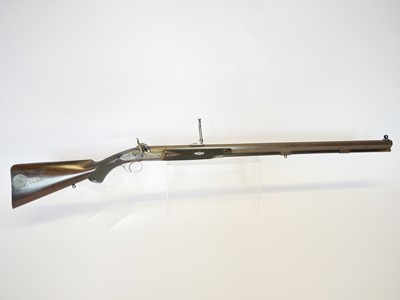 Lot 47 - Cased Alexander Henry .451 percussion target...