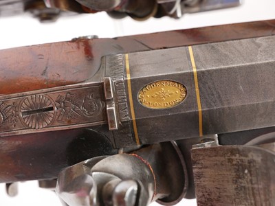 Lot 6 - Fine pair of 30 bore flintlock duelling...
