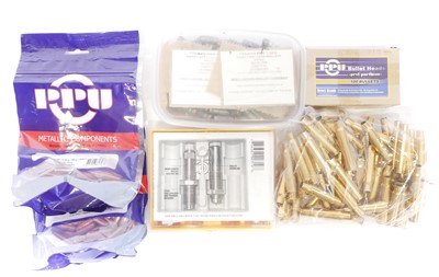 Lot 871 - 8x57 Mauser reloading components and tools, to...