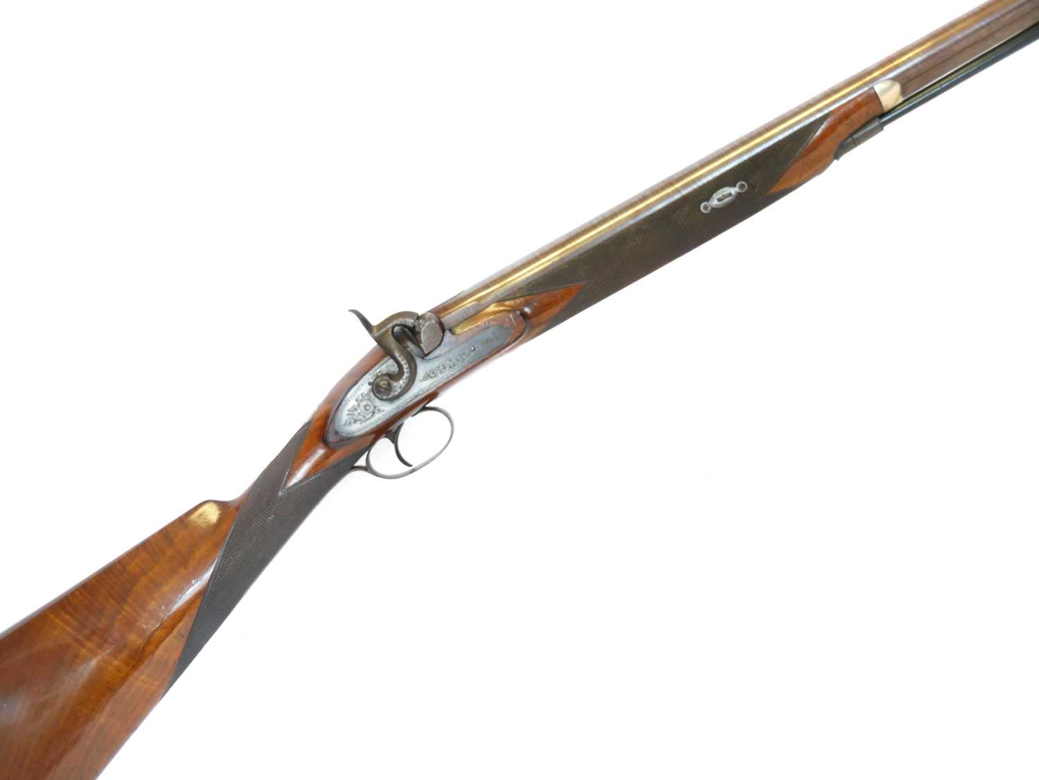 Lot 71 - Samuel Nock 14 bore single barrel percussion...