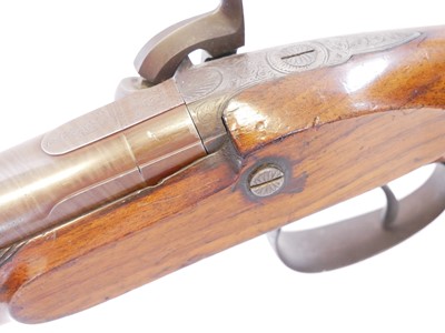 Lot 71 - Samuel Nock 14 bore single barrel percussion...