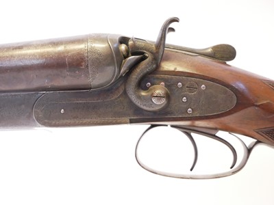 Lot 74 - W.C. Scott and Son 10 bore side by side hammer...