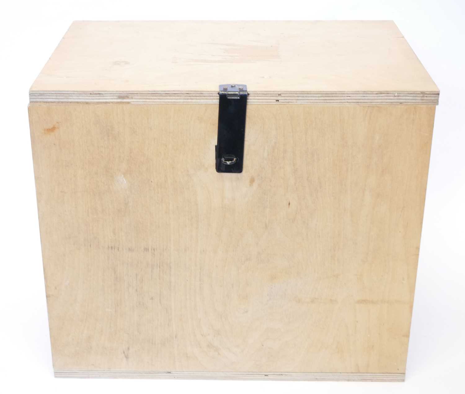 Lot 722 - Black Powder storage box, with nine divisions.