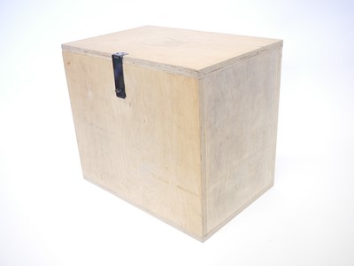 Lot 722 - Black Powder storage box, with nine divisions.