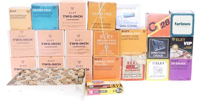 Lot 773 - Seven boxes of 2" Eley plastic cartridges,...