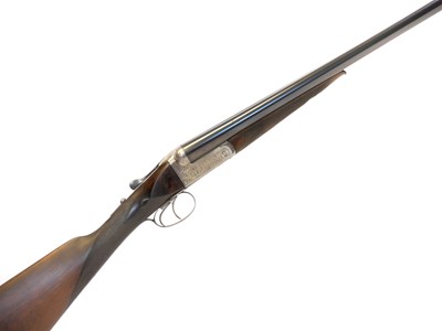 Lot 649 - G.E. Lewis 12 bore side by side shotgun,...