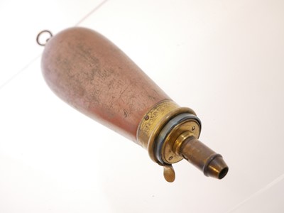 Lot 692 - Dixon and Sons powder flask, for an 80 bore or...