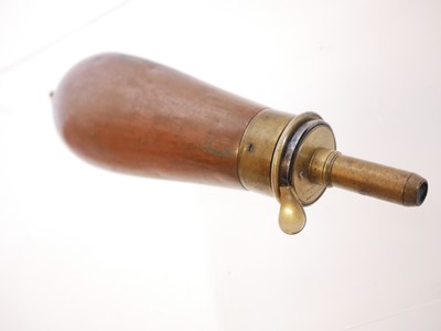 Lot 693 - James Dixon and Sons powder flask, for an 80...