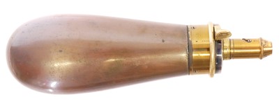 Lot 694 - James Dixon and Sons powder flask, for an 1851...
