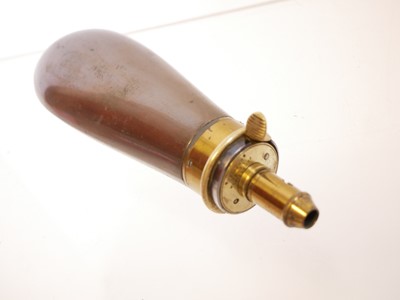 Lot 694 - James Dixon and Sons powder flask, for an 1851...