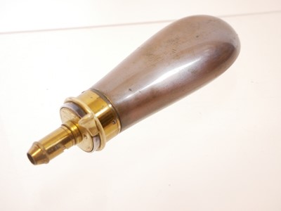 Lot 694 - James Dixon and Sons powder flask, for an 1851...