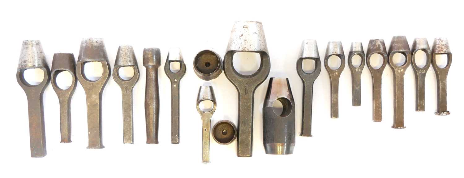 Lot 699 - Eighteen wad punches, six of which have...