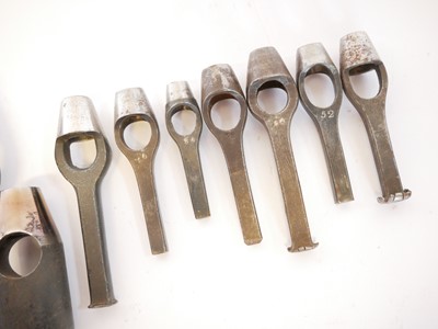 Lot 699 - Eighteen wad punches, six of which have...