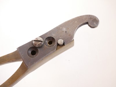 Lot 700 - 90 bore ball and bullet mould, brass and steel...